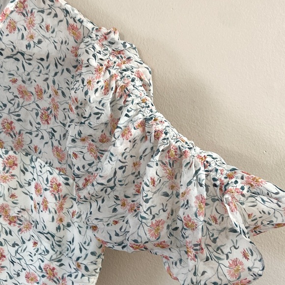 Shoshanna- Silk Chiffon Floral Ruffle Hem Garden Dress - Picture 5 of 9